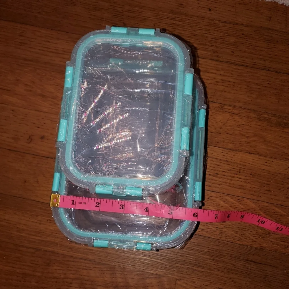 2 Piece Glass Food Storage with Locking Lids